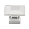 Gliderite Hardware 1-3/8 in. Satin Nickel Modern Square Cabinet Knob, 5PK 5101-SN-5 - alternate 1
